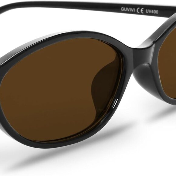 Retro Oval Sunglasses Women Chic 90s Sunnies UV Protection Trendy Light - Picture 8 of 9